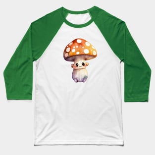 Cute Mushroom One Baseball T-Shirt